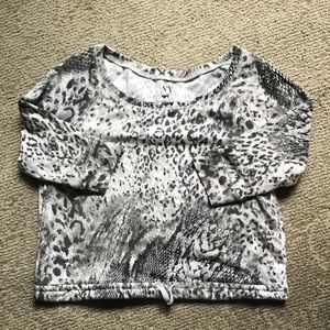 NY&Co 3/4 sleeve mix animal print sweater dress